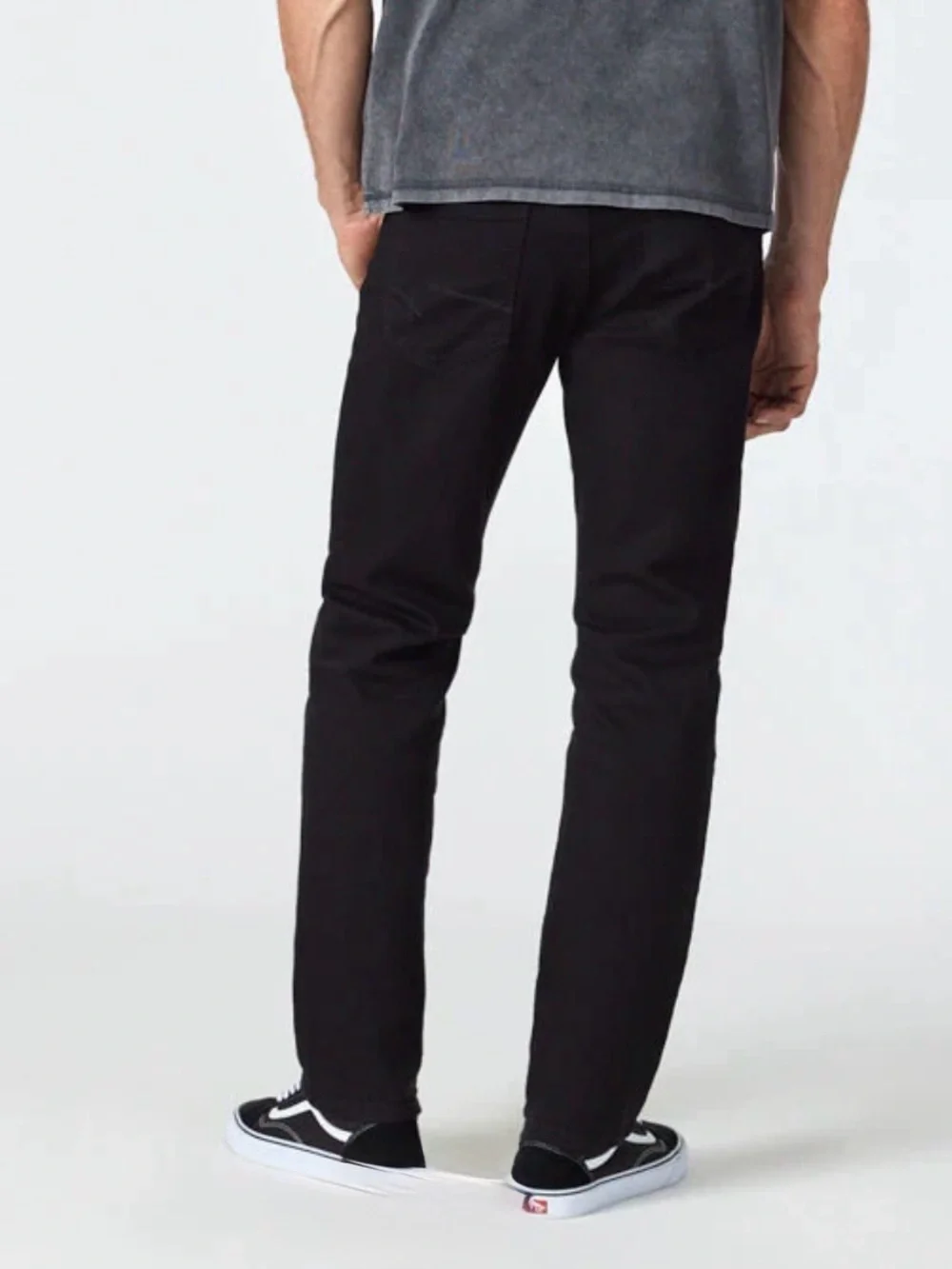 NWT Mavi Matt Relaxed Straight Leg Jeans Black Size 30x32